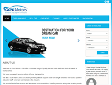Tablet Screenshot of gurumotorspune.com